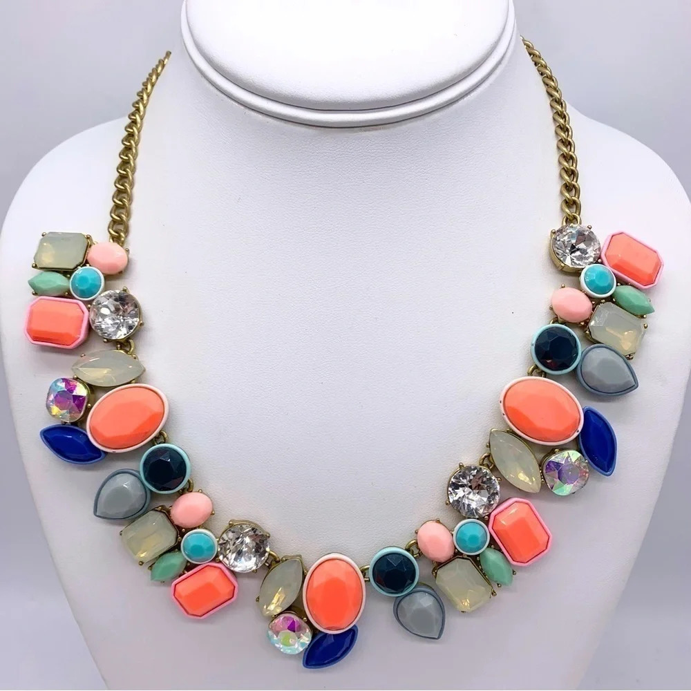 J. Crew Neon Brulee Necklace